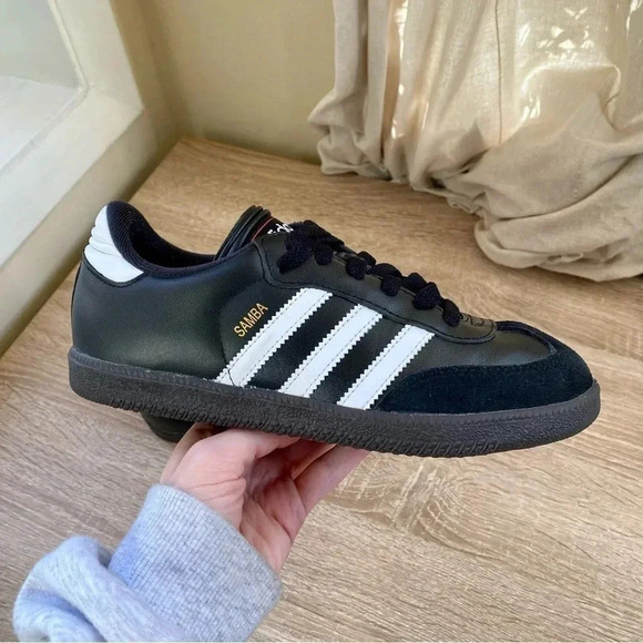 New Adidas Samba Classics Sneakers Shoes Core Black White M5 / Women’s 6 - Picture 1 of 10